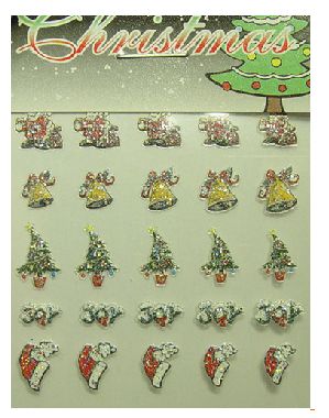 Christmas 3D Nail Sticker Made in Korea